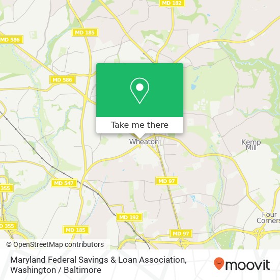 Mapa de Maryland Federal Savings & Loan Association