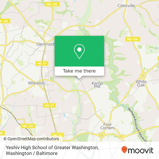 Mapa de Yeshiv High School of Greater Washington