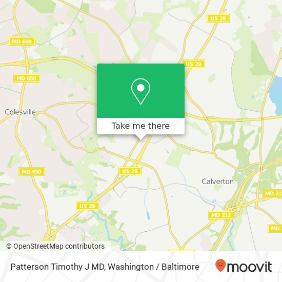Mapa de Patterson Timothy J MD
