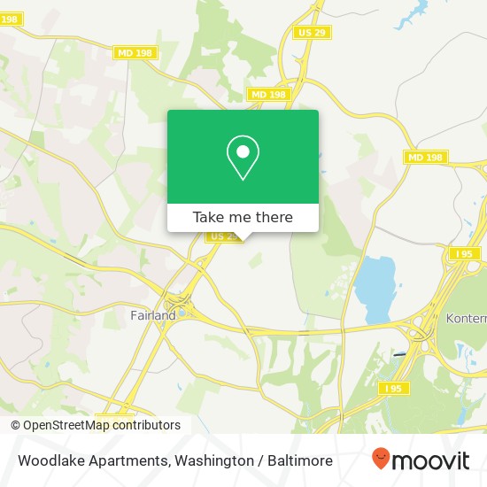 Woodlake Apartments map