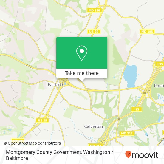 Mapa de Montgomery County Government