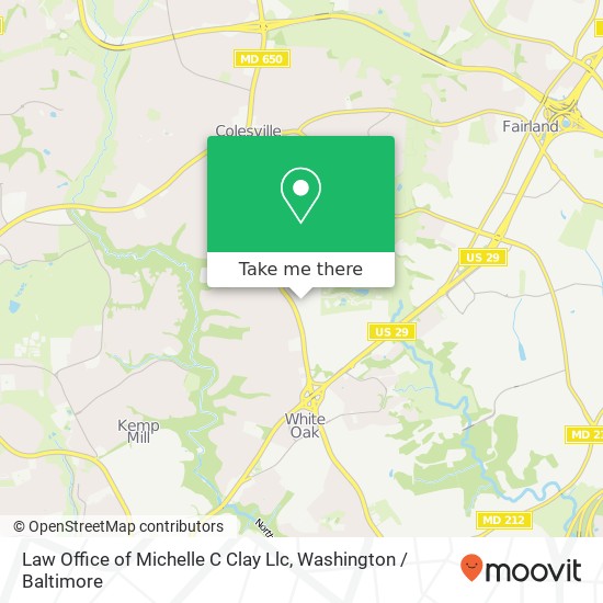 Mapa de Law Office of Michelle C Clay Llc