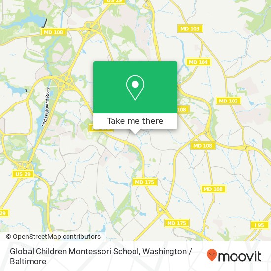 Global Children Montessori School map