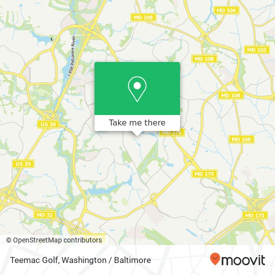 Teemac Golf map