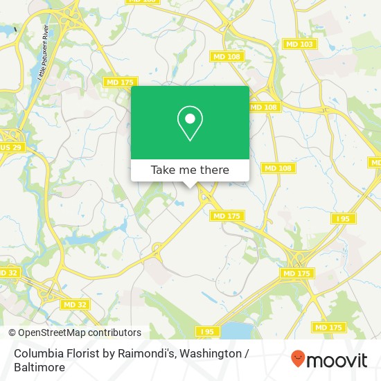 Mapa de Columbia Florist by Raimondi's