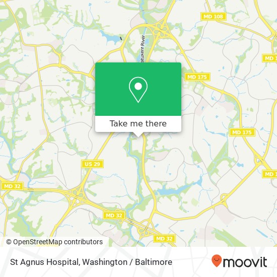 Mapa de St Agnus Hospital