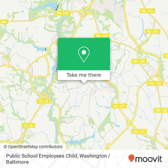 Public School Employees Child map