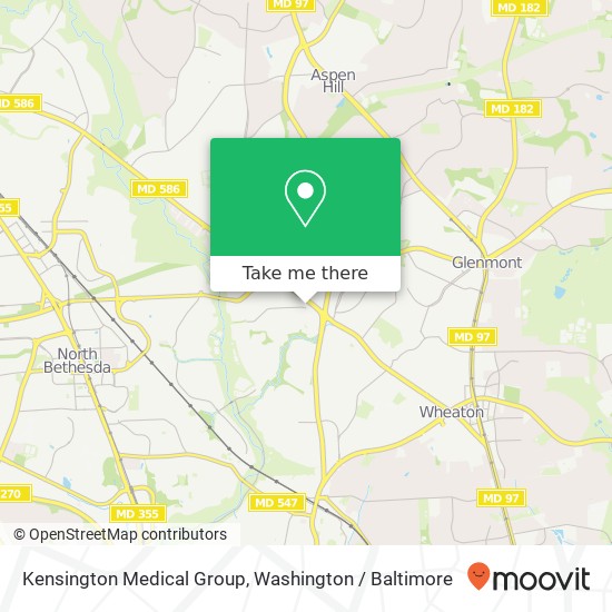 Mapa de Kensington Medical Group