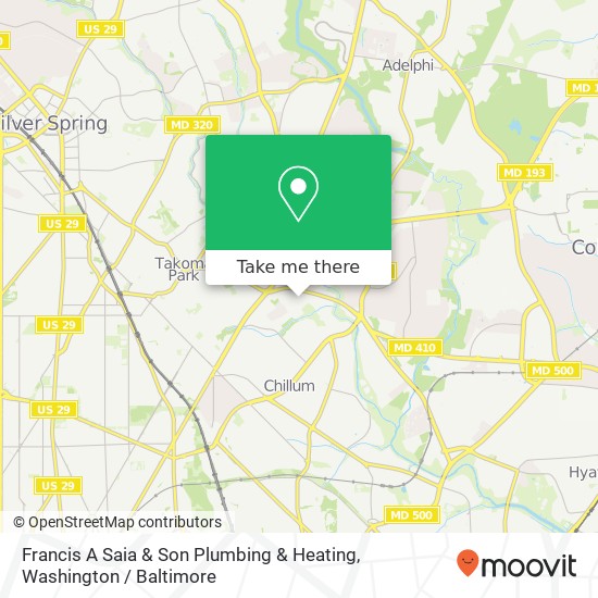 Francis A Saia & Son Plumbing & Heating map