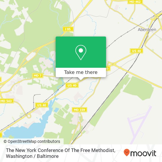 Mapa de The New York Conference Of The Free Methodist