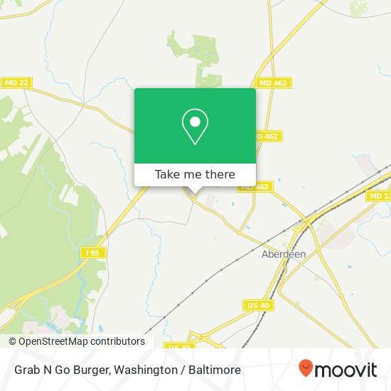 Grab N Go Burger map