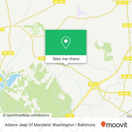 Adams Jeep Of Maryland map