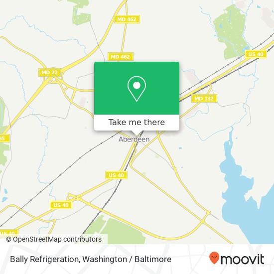 Mapa de Bally Refrigeration