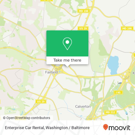 Enterprise Car Rental map