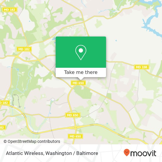 Mapa de Atlantic Wireless