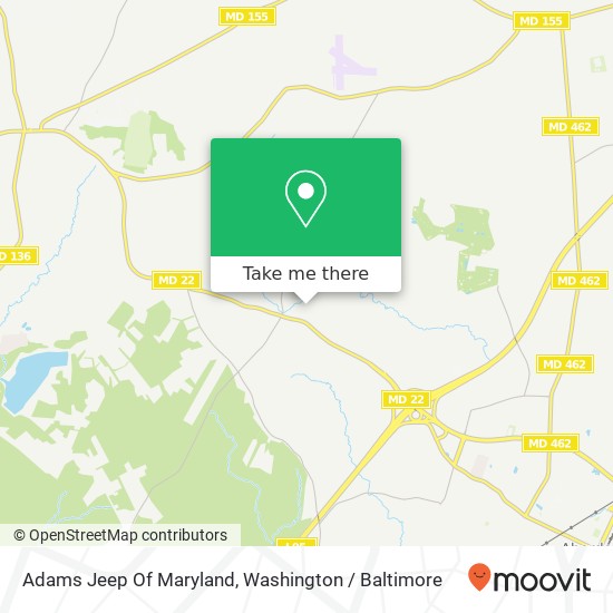 Mapa de Adams Jeep Of Maryland