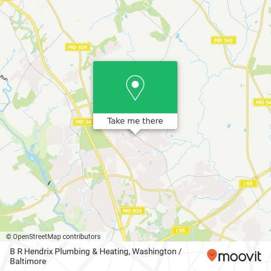 B R Hendrix Plumbing & Heating map