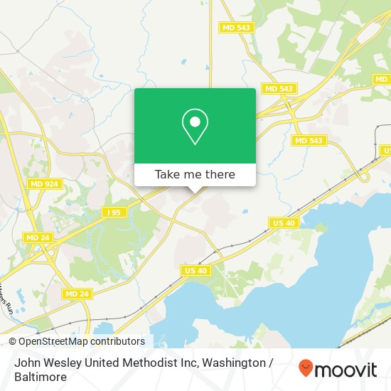 John Wesley United Methodist Inc map