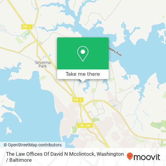 The Law Offices Of David N Mcclintock map