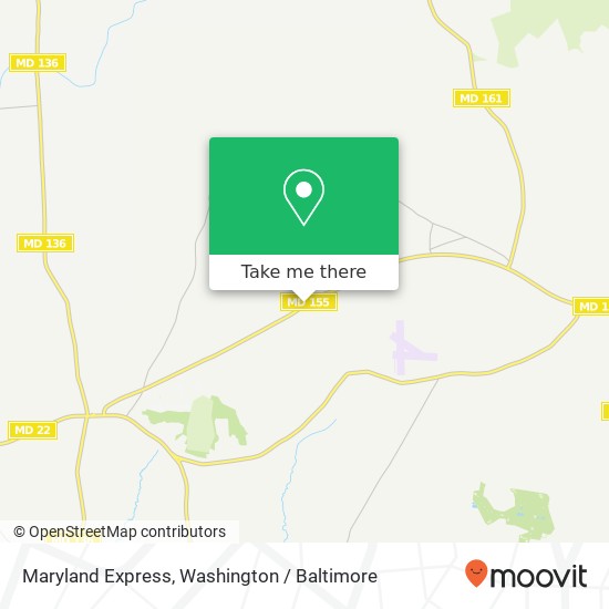 Mapa de Maryland Express