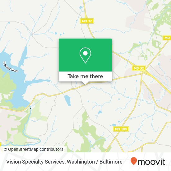 Vision Specialty Services map
