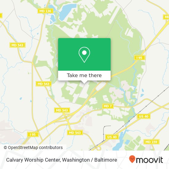 Mapa de Calvary Worship Center