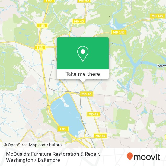 McQuaid's Furniture Restoration & Repair map