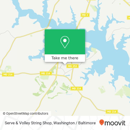 Serve & Volley String Shop map