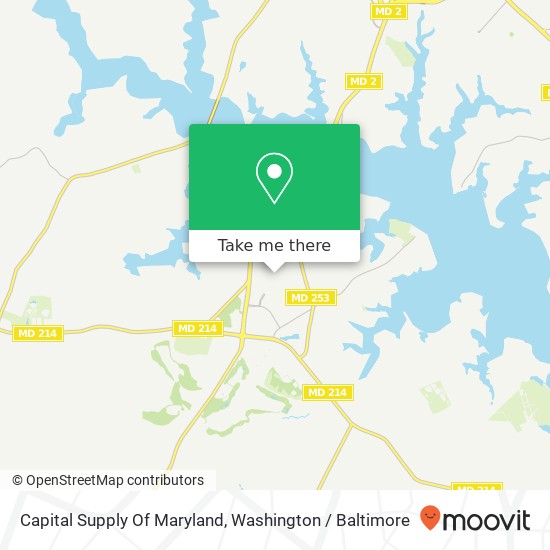 Mapa de Capital Supply Of Maryland