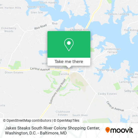 Mapa de Jakes Steaks South River Colony Shopping Center