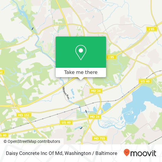 Mapa de Daisy Concrete Inc Of Md