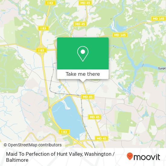 Maid To Perfection of Hunt Valley map