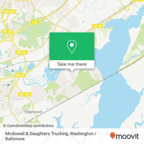 Mapa de Mcdowell & Daughters Trucking