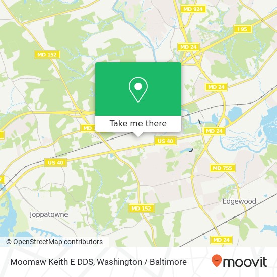 Moomaw Keith E DDS map