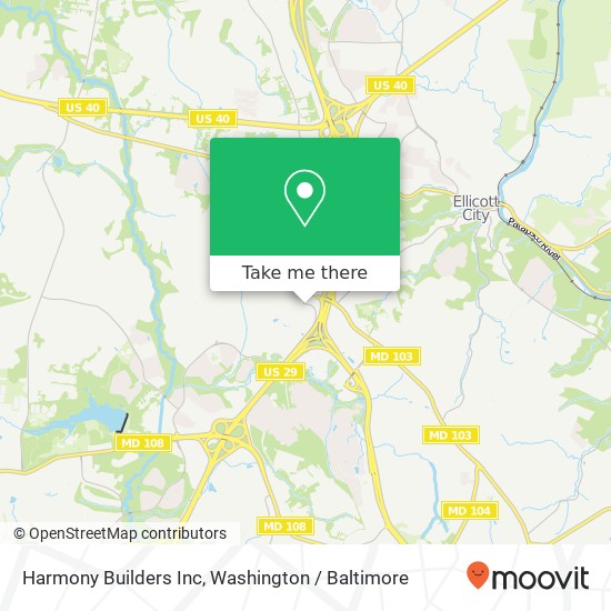 Mapa de Harmony Builders Inc