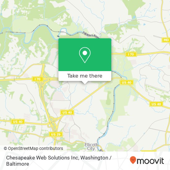 Chesapeake Web Solutions Inc map