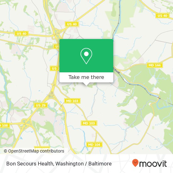 Bon Secours Health map