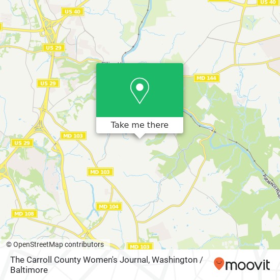 The Carroll County Women's Journal map