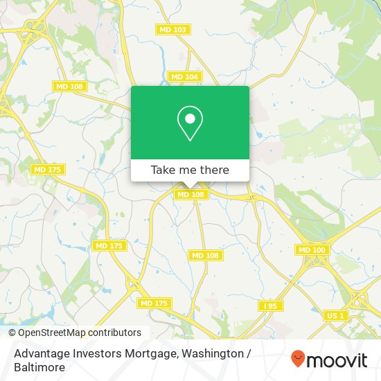 Mapa de Advantage Investors Mortgage