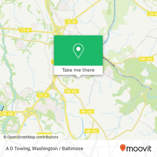 A D Towing map