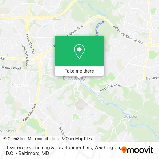 Mapa de Teamworks Training & Development Inc