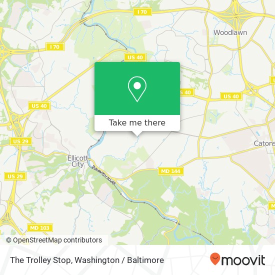 Mapa de The Trolley Stop