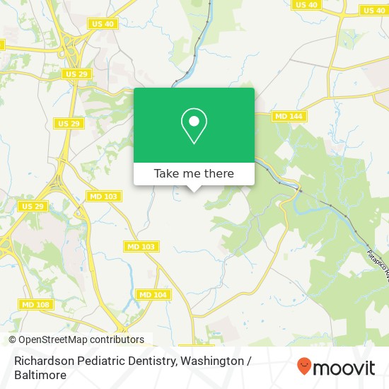 Richardson Pediatric Dentistry map