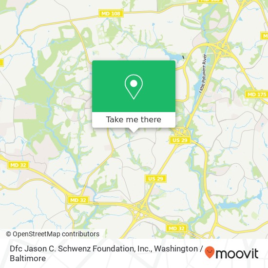 Mapa de Dfc Jason C. Schwenz Foundation, Inc.