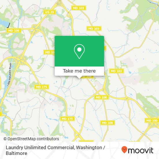 Laundry Unilimited Commercial map