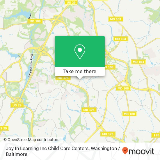 Mapa de Joy In Learning Inc Child Care Centers