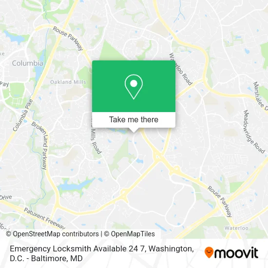 Mapa de Emergency Locksmith Available 24 7