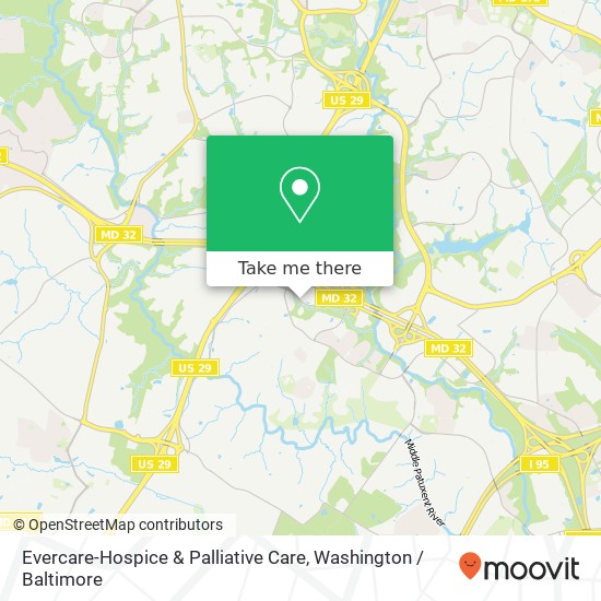 Mapa de Evercare-Hospice & Palliative Care