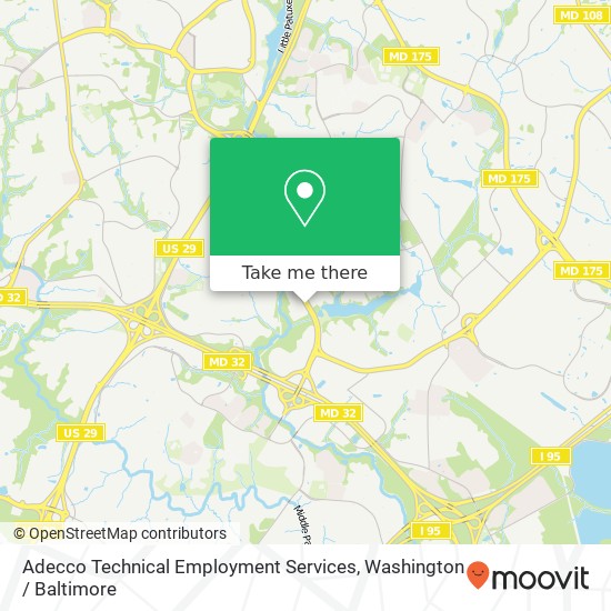 Adecco Technical Employment Services map