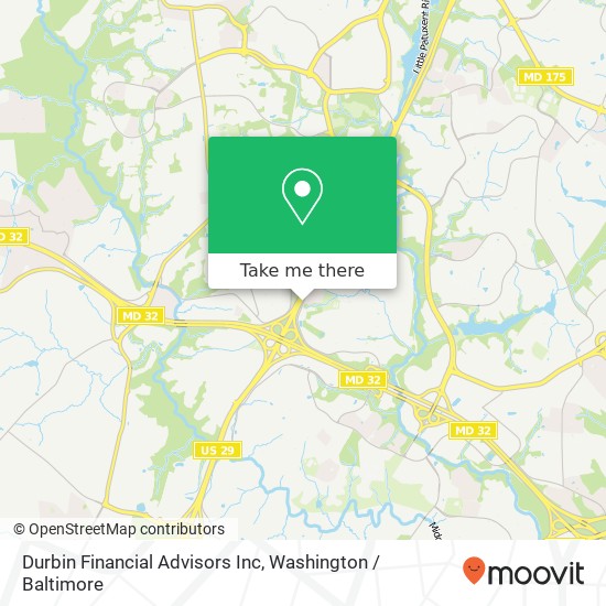 Mapa de Durbin Financial Advisors Inc